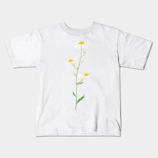 white daisy watercolor Kids T-Shirt